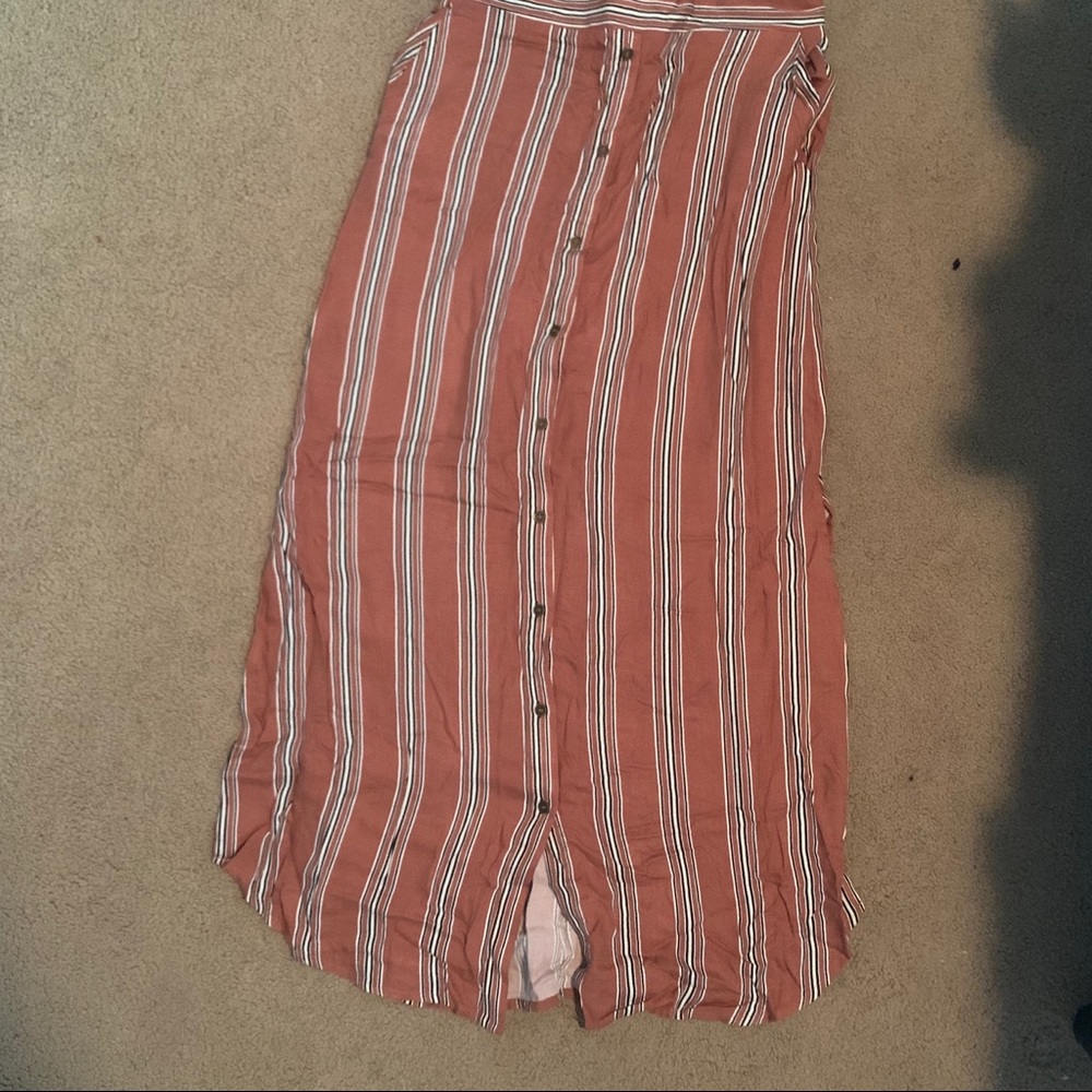 Forever 21 Maxi Button Front Boho Skirt